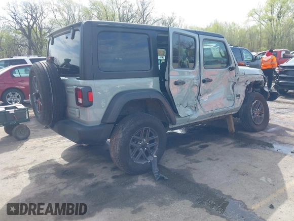 2024 Jeep Wrangler Willys с VIN 1C4PJXDG8RW250558, выставлен на аукционе IAAI как лот 41966152 с пробегом 4 083 миль миль и . История ставок и продаж доступна на DreamBid. Изображение 4.