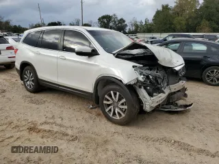 2019 Honda Pilot EX-L with VIN 5FNYF5H43KB007793, listed as a Copart auction lot 80502344 with 105,475 mi miles and Non repairable. Bid and sale history available at DreamBid. Image 4.