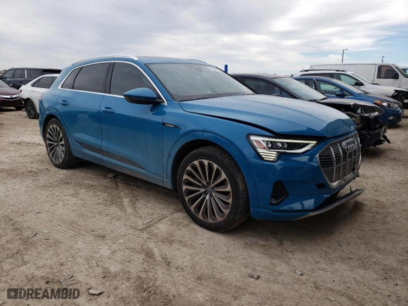 2019 Audi e-tron Prestige with VIN WA1VABGE0KB018354, listed as a Copart auction lot 72620072 with 18,552 mi miles. Bid and sale history available at carsss.com. Image 4.