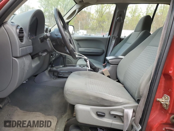 2007 Jeep Liberty Sport with VIN 1J8GL48K37W662433, listed as a Copart auction lot 52974075 with 203,744 mi miles and Salvage Title. Bid and sale history available at carsss.com. Image 7.