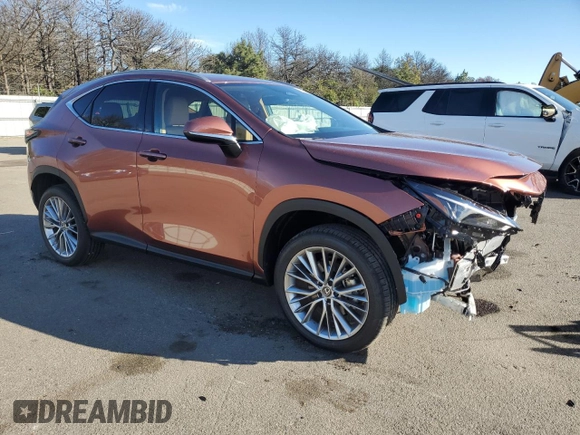 2025 Lexus NX with VIN 2T2GGCEZ7SC066651, listed as a Copart auction lot 73207444 with 1,764 mi miles and Salvage Title. Bid and sale history available at carsss.com. Image 4.