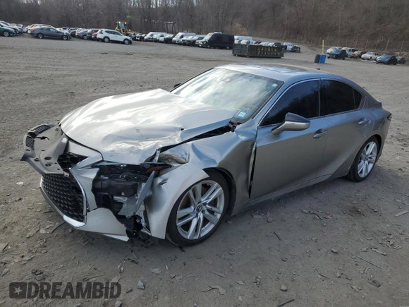 2021 Lexus IS 300 with VIN JTHC81F27M5044864, listed as a Copart auction lot 87612335 with 39,584 mi miles and Salvage title. Bid and sale history available at DreamBid. Image 1.