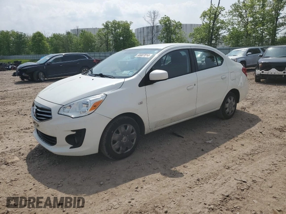 2018 Mitsubishi Mirage G4 ES with VIN ML32F3FJ5JHF08577, listed as a Copart auction lot 55687014 with 87,265 mi miles. Bid and sale history available at carsss.com. Image 1.