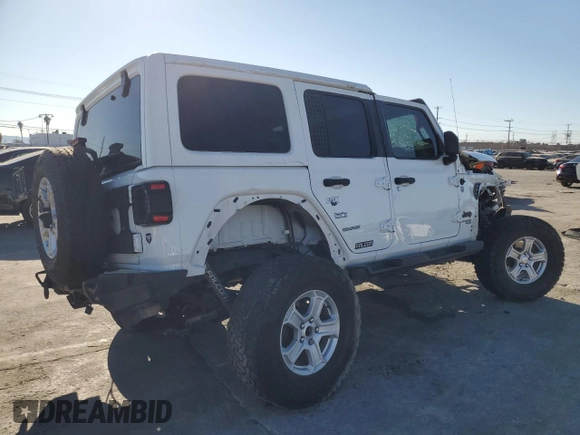 2021 Jeep Wrangler Unlimited Sport with VIN 1C4HJXKN6MW652237, listed as a Copart auction lot 75054554 with Not provided miles and Salvage title. Bid and sale history available at DreamBid. Image 3.