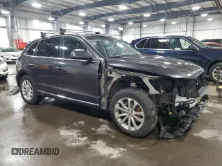 2015 Audi Q5 Premium Plus with VIN WA1LFAFP2FA024061, listed as a Copart auction lot 51089535 with 124,676 mi miles and Salvage Title. Bid and sale history available at carsss.com. Image 4.