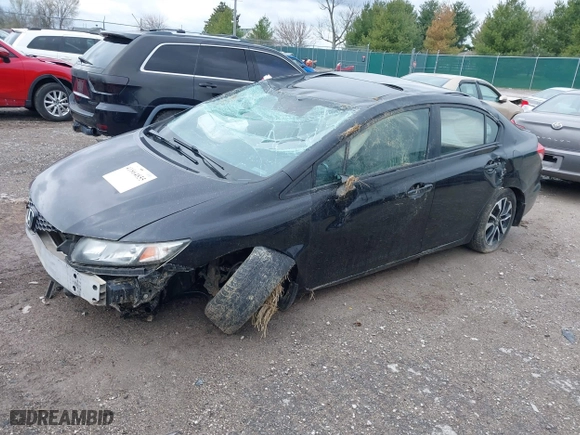 2013 Honda Civic Sdn EX with VIN 19XFB2F83DE084664, listed as a IAAI auction lot 41864855 with 178,142 mi miles. Bid and sale history available at carsss.com. Image 17.