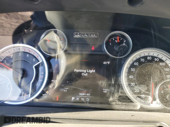 2013 Ram 2500 Big Horn with VIN 3C6UR5DL9DG536236, listed as a Copart auction lot 46161715 with 70,291 mi miles and Salvage title. Bid and sale history available at DreamBid. Image 9.