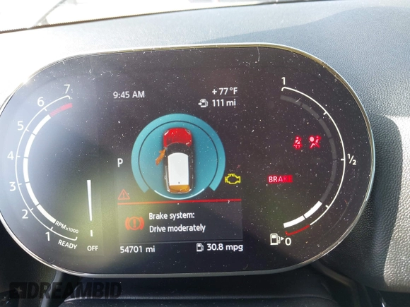 2022 MINI Countryman Cooper S with VIN WMZ53BR02N3N67991, listed as a IAAI auction lot 42181491 with 54,701 mi miles and . Bid and sale history available at DreamBid. Image 7.