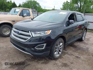 2015 Ford Edge Titanium z VIN 2FMTK4K88FBC26324, wystawiony jako IAAI lot #42156964 z przebiegiem Nie podano mil oraz . Historia ofert i sprzedaży dostępna na DreamBid. Obrazek 2.
