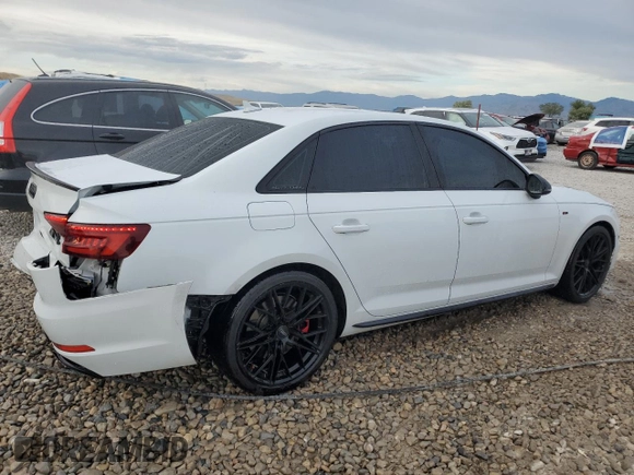 2018 Audi A4 Premium Plus with VIN WAUENAF41JA045609, listed as a Copart auction lot 58598885 with 111,882 mi miles and Salvage title. Bid and sale history available at DreamBid. Image 3.