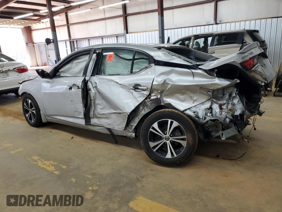 2021 Nissan Sentra SV with VIN 3N1AB8CV0MY229989, listed as a Copart auction lot 48766635 with Not Provided miles and Salvage Title. Bid and sale history available at carsss.com. Image 2.