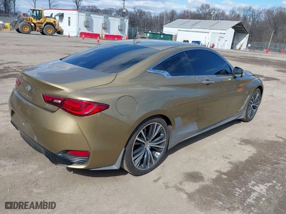 2018 Infiniti Q60 3.0t LUXE with VIN JN1EV7EL4JM393131, listed as a IAAI auction lot 41813420 with 87,571 mi miles. Bid and sale history available at carsss.com. Image 4.