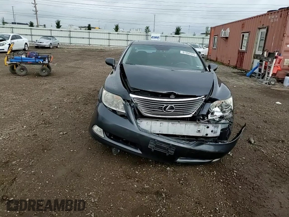 2008 Lexus LS 460 with VIN JTHBL46FX85054681, listed as a Copart auction lot 61207375 with 174,753 mi miles and Salvage title. Bid and sale history available at DreamBid. Image 13.