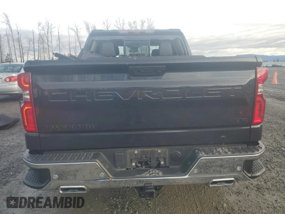 2023 Chevrolet Silverado 1500 LTZ with VIN 1GCUDGE82PZ300156, listed as a Copart auction lot 50273805 with 20,258 mi miles and Salvage Title. Bid and sale history available at carsss.com. Image 6.