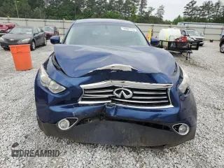 2016 Infiniti QX70 with VIN JN8CS1MU0GM671928, listed as a Copart auction lot 54887775 with 163,054 mi miles and Salvage title. Bid and sale history available at DreamBid. Image 5.