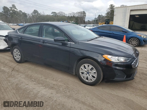 2019 Ford Fusion S with VIN 3FA6P0G7XKR280494, listed as a Copart auction lot 44784595 with 95,821 mi miles and Salvage Title. Bid and sale history available at DreamBid. Image 4.
