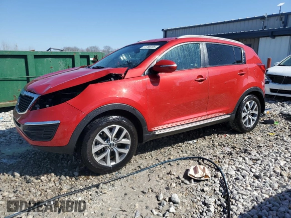 2014 Kia Sportage LX with VIN KNDPB3AC2E7548776, listed as a Copart auction lot 51706205 with 108,540 mi miles and Clean Title. Bid and sale history available at carsss.com. Image 1.