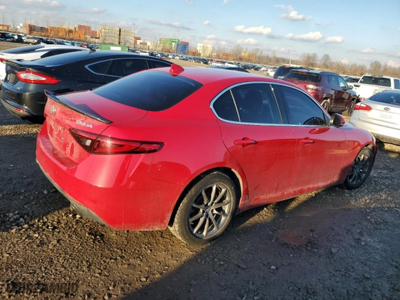 2017 Alfa Romeo Giulia with VIN ZARFAEDN9H7546279, listed as a Copart auction lot 46700665 with 72,446 mi miles and Salvage Title. Bid and sale history available at carsss.com. Image 3.