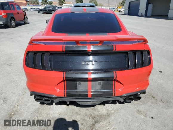 2019 Ford Mustang GT with VIN 1FA6P8CF5K5134342, listed as a Copart auction lot 55437245 with 48,918 mi miles and Salvage title. Bid and sale history available at DreamBid. Image 6.
