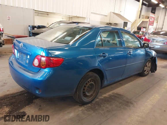 2009 Toyota Corolla with VIN 1NXBU40E19Z027256, listed as a IAAI auction lot 41383298 with 221,545 mi miles. Bid and sale history available at carsss.com. Image 4.
