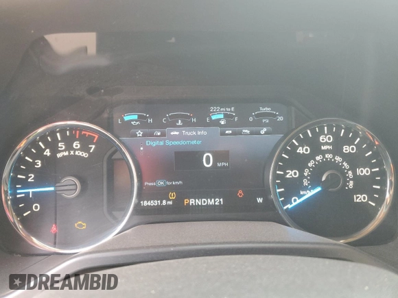 2015 Ford F-150 XL with VIN 1FTEW1CG1FKE87743, listed as a Copart auction lot 83669934 with 184,531 mi miles and Clean title. Bid and sale history available at DreamBid. Image 9.