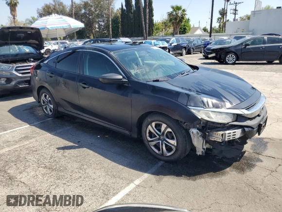 2016 Honda Civic Sedan LX with VIN 2HGFC2F55GH568199, listed as a Copart auction lot 51099745 with 153,952 mi miles and Clean Title. Bid and sale history available at carsss.com. Image 4.