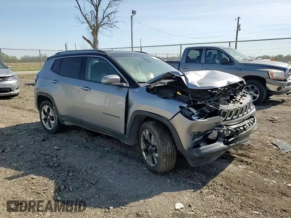 2018 Jeep Compass Limited with VIN 3C4NJDCB4JT372596, listed as a Copart auction lot 53936355 with 102,744 mi miles and Salvage title. Bid and sale history available at DreamBid. Image 14.