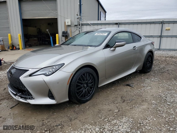 2020 Lexus RC with VIN JTHDZ5BC3L5022916, listed as a Copart auction lot 44264265 with 9,290 mi miles and Clean Title. Bid and sale history available at carsss.com. Image 1.