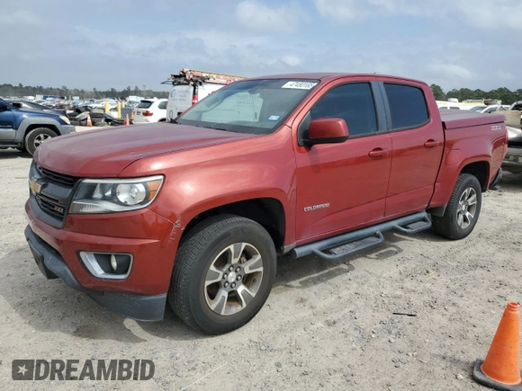 2015 Chevrolet Colorado 2WD Z71 with VIN 1GCGSCE31F1222448, listed as a Copart auction lot 47480185 with 119,522 mi miles and Clean title. Bid and sale history available at DreamBid. Image 1.