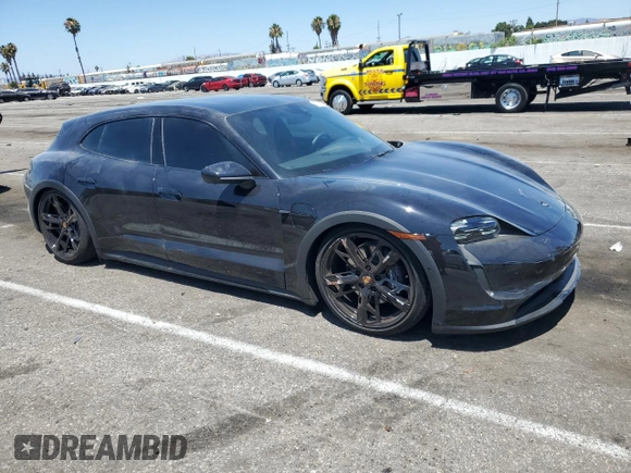 2024 Porsche Taycan 4 with VIN WP0BA2Y16RSA60206, listed as a Copart auction lot 62514854 with 753 mi miles and Salvage title. Bid and sale history available at DreamBid. Image 4.