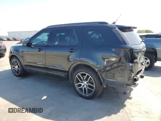 2018 Ford Explorer Sport with VIN 1FM5K8GT3JGB57766, listed as a Copart auction lot 55420595 with 117,350 mi miles and Salvage title. Bid and sale history available at DreamBid. Image 2.