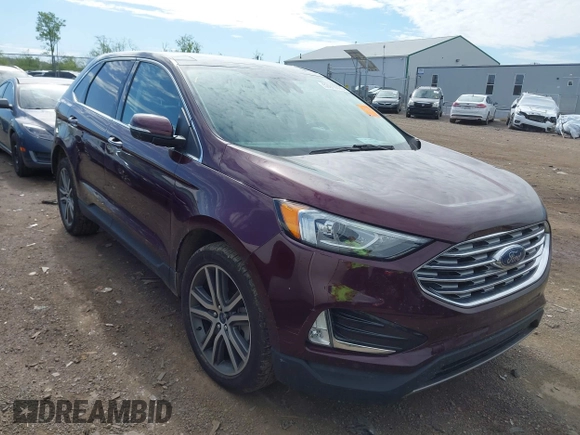 2021 Ford Edge Titanium with VIN 2FMPK4K99MBA41965, listed as a IAAI auction lot 42114607 with 87,848 mi miles and . Bid and sale history available at DreamBid. Image 1.