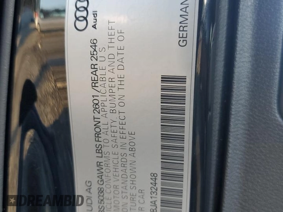 2018 Audi S4 Prestige with VIN WAUC4AF48JA132448, listed as a Copart auction lot 77536224 with 38,891 mi miles and Salvage Title. Bid and sale history available at carsss.com. Image 14.
