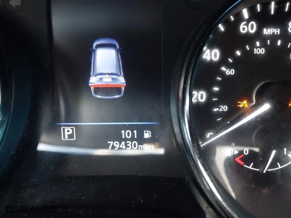 2019 Nissan Rogue SV with VIN JN8AT2MV9KW378948, listed as a IAAI auction lot 41208412 with 79,430 mi miles. Bid and sale history available at carsss.com. Image 15.