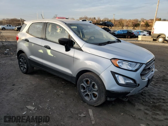 2021 Ford EcoSport S with VIN MAJ3S2FE3MC438625, listed as a Copart auction lot 85929604 with 49,158 mi miles and Salvage Title. Bid and sale history available at DreamBid. Image 4.