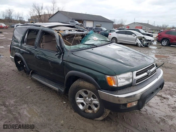 2000 Toyota 4Runner SR5 with VIN JT3HN86R1Y0294937, listed as a IAAI auction lot 41832514 with 196,806 mi miles. Bid and sale history available at carsss.com. Image 1.