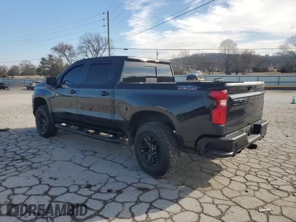 2021 Chevrolet Silverado 1500 LT Trail Boss with VIN 1GCPYFEL3MZ151994, listed as a Copart auction lot 47074995 with 112,613 mi miles and Clean Title. Bid and sale history available at DreamBid. Image 2.