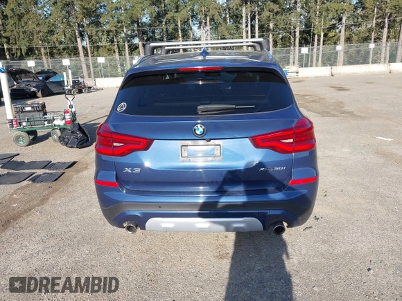 2020 BMW X3 xDrive30i with VIN 5UXTY5C04LLT35519, listed as a IAAI auction lot 42018934 with Not Provided miles and . Bid and sale history available at DreamBid. Image 16.
