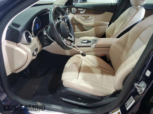 2021 Mercedes-Benz C 300 with VIN W1KWF8EBXMR626969, listed as a Copart auction lot 85229084 with 42,698 mi miles and Salvage Title. Bid and sale history available at carsss.com. Image 7.