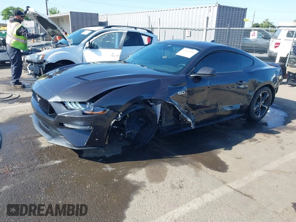 2022 Ford Mustang GT with VIN 1FA6P8CF6N5135181, listed as a IAAI auction lot 42171291 with 22,371 mi miles. Bid and sale history available at carsss.com. Image 6.