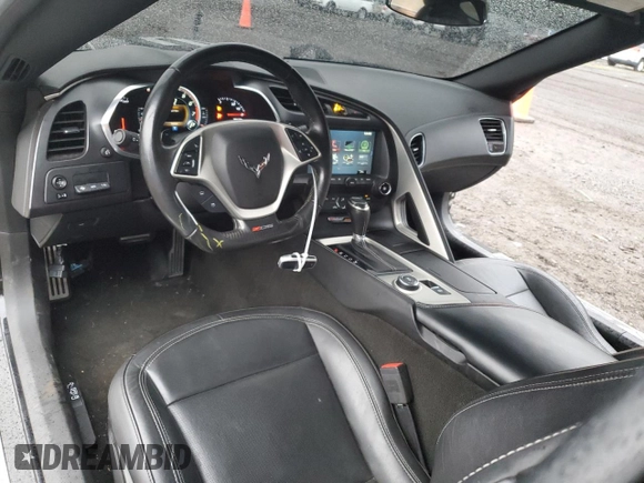 2017 Chevrolet Corvette Z06 1LZ with VIN 1G1YP2D65H5603316, listed as a Copart auction lot 88486525 with 50,236 mi miles and Clean Title. Bid and sale history available at carsss.com. Image 8.