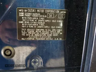 2012 Suzuki Grand Vitara Limited z VIN JS3TD0D77C4101382, wystawiony jako Copart lot #60017895 z przebiegiem 118 024 mil mil oraz Szkoda całkowita • Salvage title. Historia ofert i sprzedaży dostępna na DreamBid. Obrazek 13.