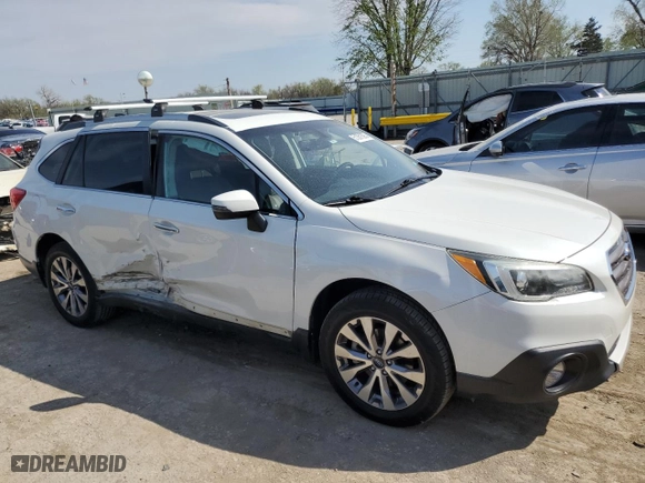 2017 Subaru Outback Touring with VIN 4S4BSATC5H3242836, listed as a Copart auction lot 51261595 with 147,197 mi miles and Salvage Title. Bid and sale history available at carsss.com. Image 4.