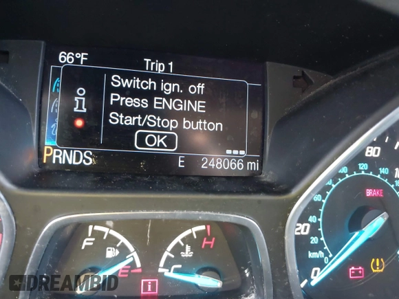 2014 Ford Escape Titanium with VIN 1FMCU0JX3EUB22005, listed as a IAAI auction lot 41610799 with 248,066 mi miles. Bid and sale history available at carsss.com. Image 15.