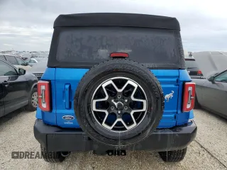 2024 Ford Bronco Outer Banks with VIN 1FMEE8BP3RLA33498, listed as a Copart auction lot 76274724 with 2,972 mi miles and Salvage Title. Bid and sale history available at DreamBid. Image 6.