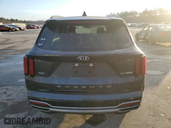 2021 Kia Sorento EX with VIN 5XYRHDLF8MG058381, listed as a Copart auction lot 88867695 with 46,091 mi miles and Salvage Title. Bid and sale history available at DreamBid. Image 6.