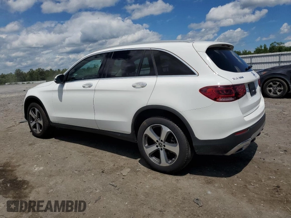 2020 Mercedes-Benz GLC 300 with VIN WDC0G8EB2LF723901, listed as a Copart auction lot 61234725 with 44,080 mi miles and Salvage title. Bid and sale history available at DreamBid. Image 2.