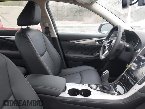 2024 Infiniti Q50 Luxe with VIN JN1EV7BP1RM600612, listed as a IAAI auction lot 41617834 with 20 mi miles and . Bid and sale history available at DreamBid. Image 5.