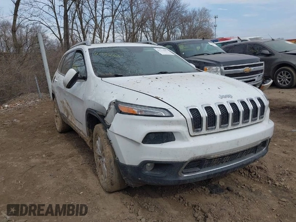 2015 Jeep Cherokee Limited with VIN 1C4PJMDB7FW584076, listed as a IAAI auction lot 41712661 with 183,000 mi miles and . Bid and sale history available at DreamBid. Image 1.