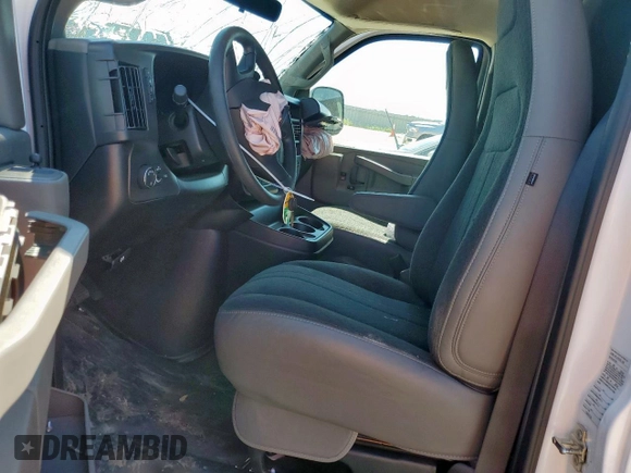 2024 Chevrolet Express Cargo with VIN 1GCWGAFP4R1269464, listed as a Copart auction lot 57891575 with Not provided miles and Clean title. Bid and sale history available at DreamBid. Image 7.